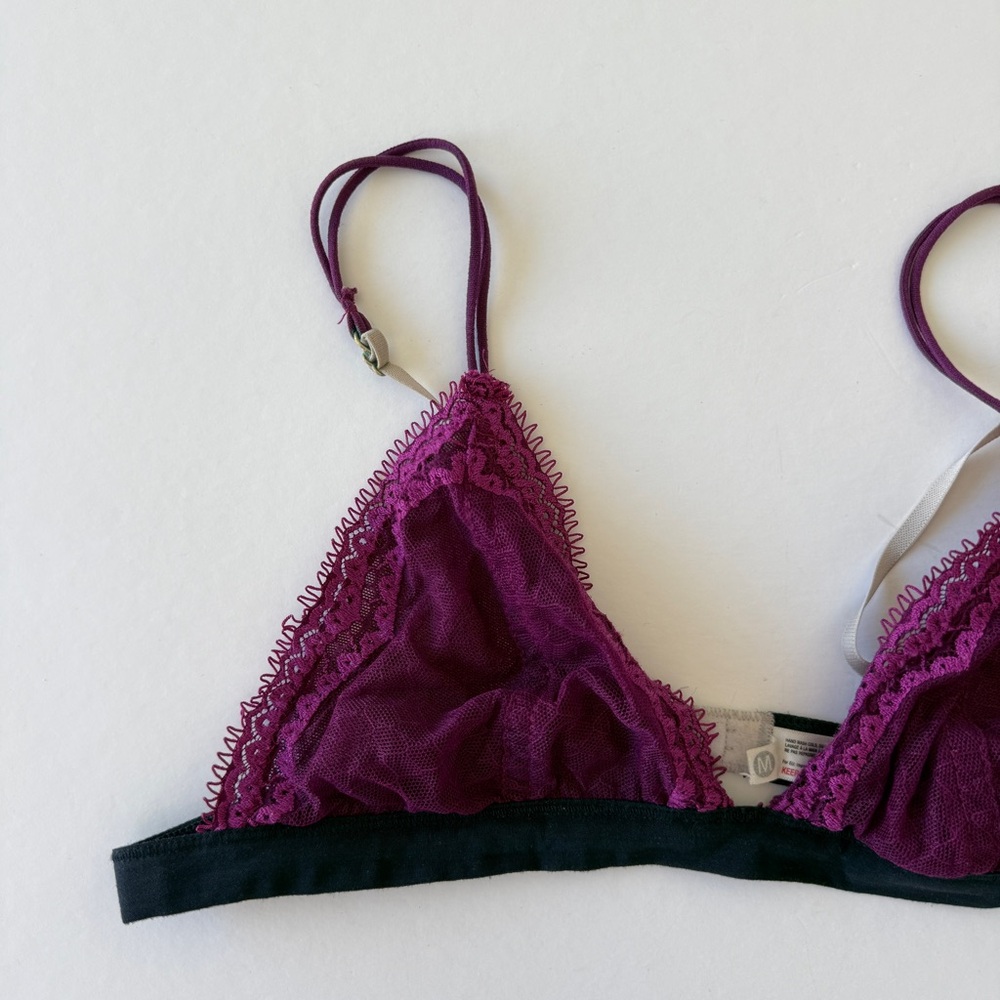 Anthropologie Purple Bralette Medium - Picture 2 of 3